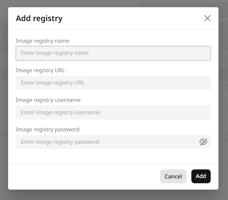 Add a registry