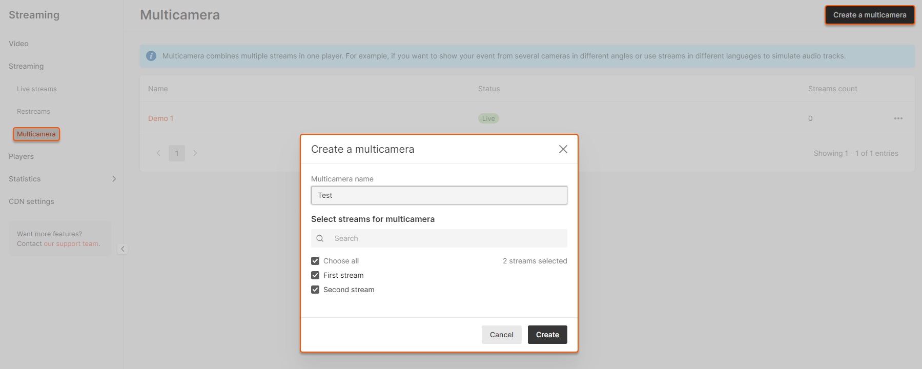 Configure Multicamera