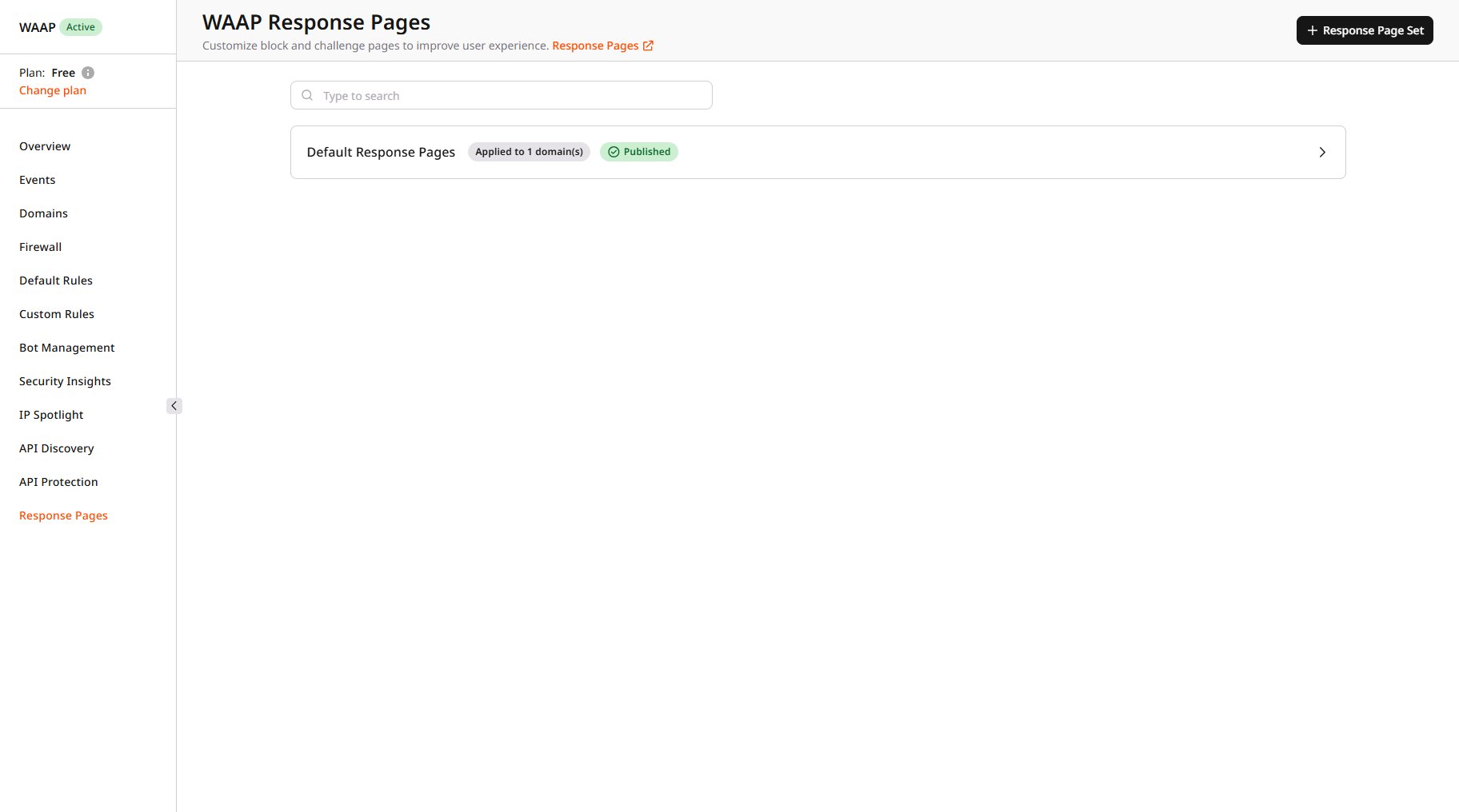 Highlighted button for creating response page in the Customer Portal