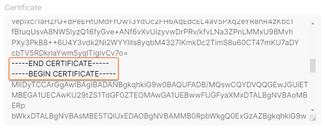 certificate chain