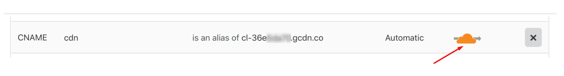 CNAME record setup