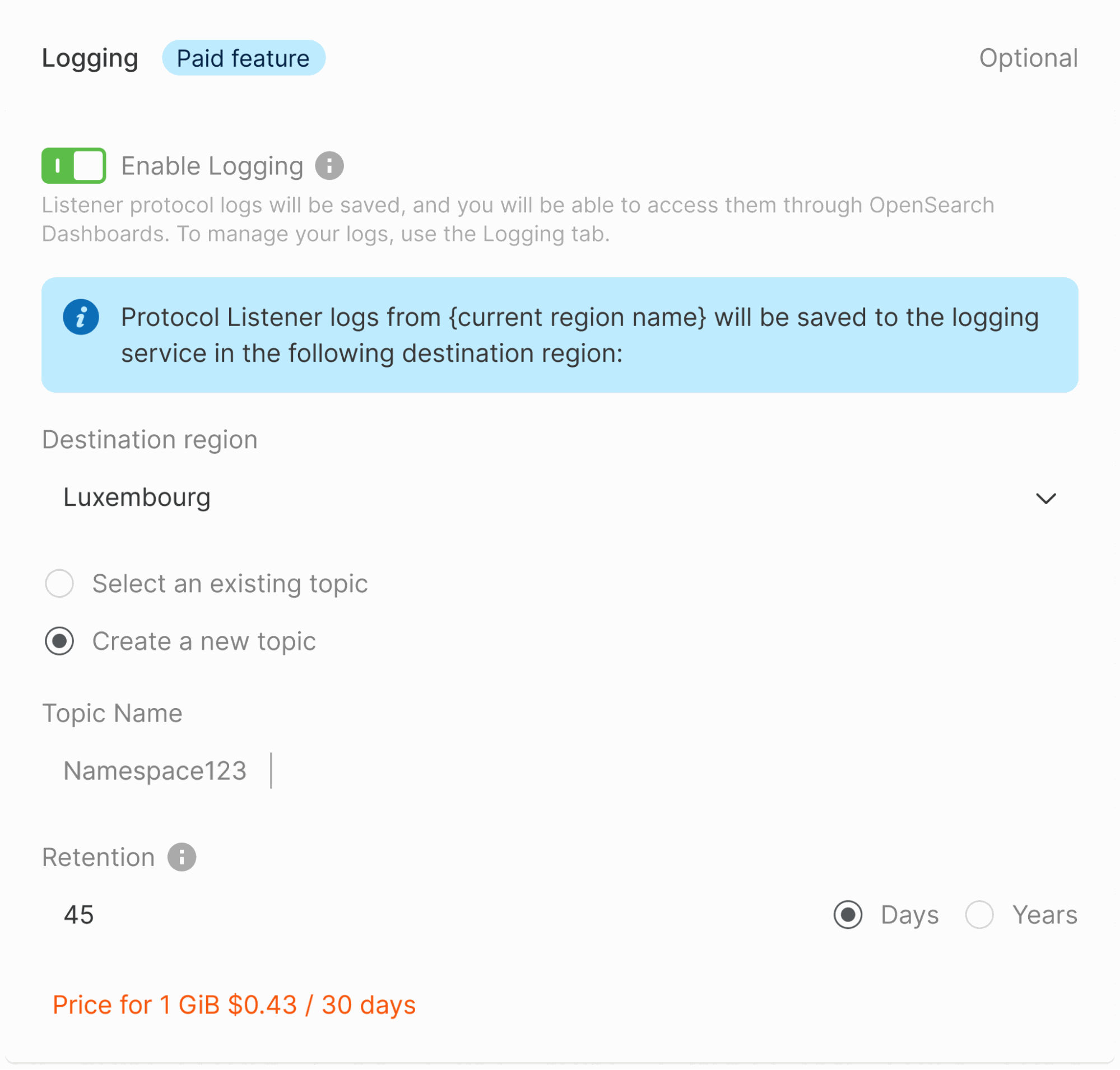 Configure logging