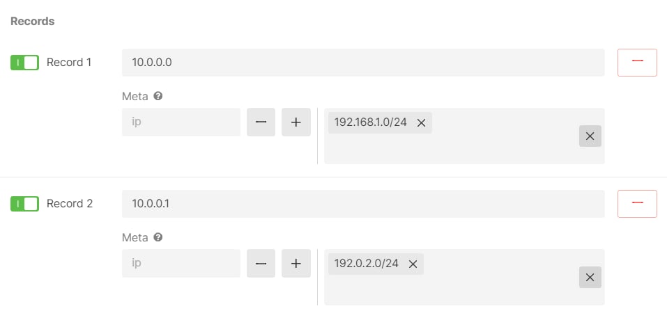 Configure metadata