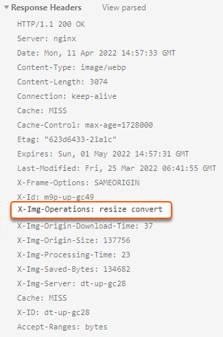 Check HTTP headers