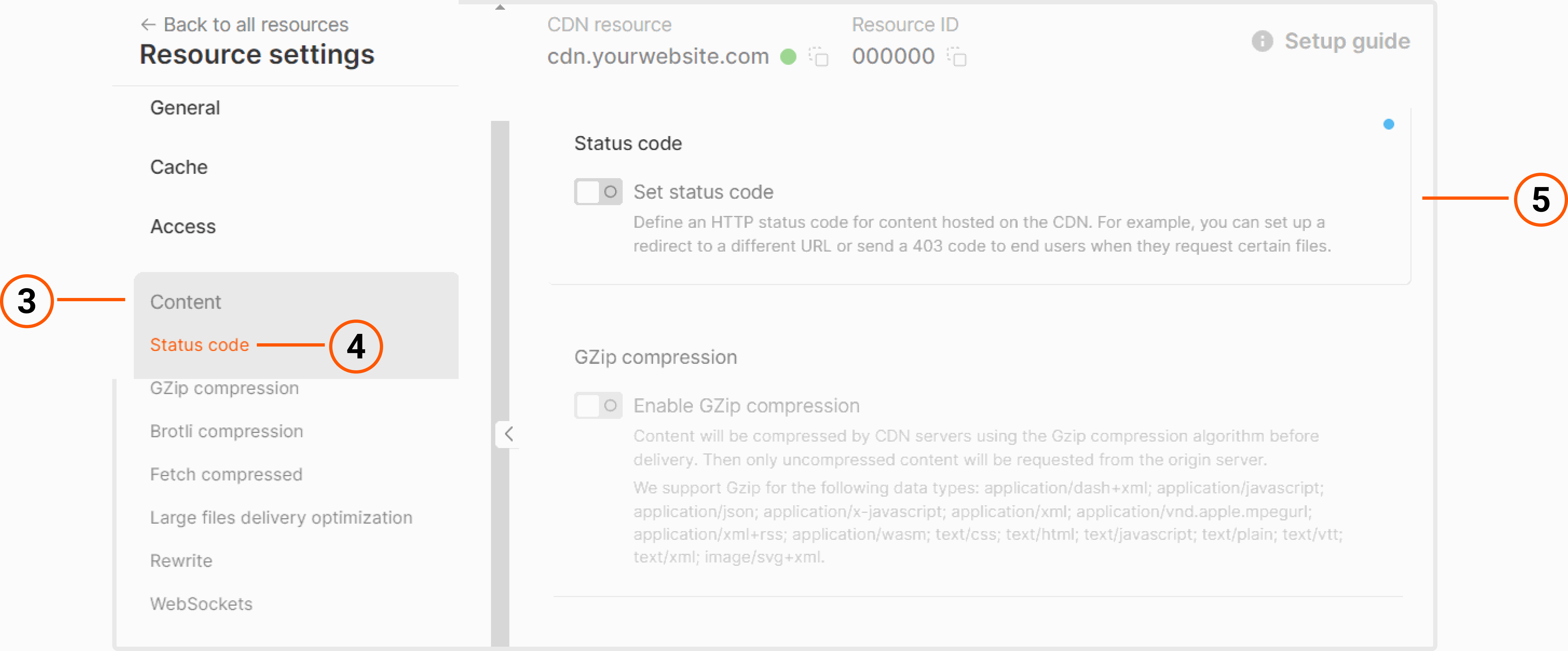 Enable the Set status code option