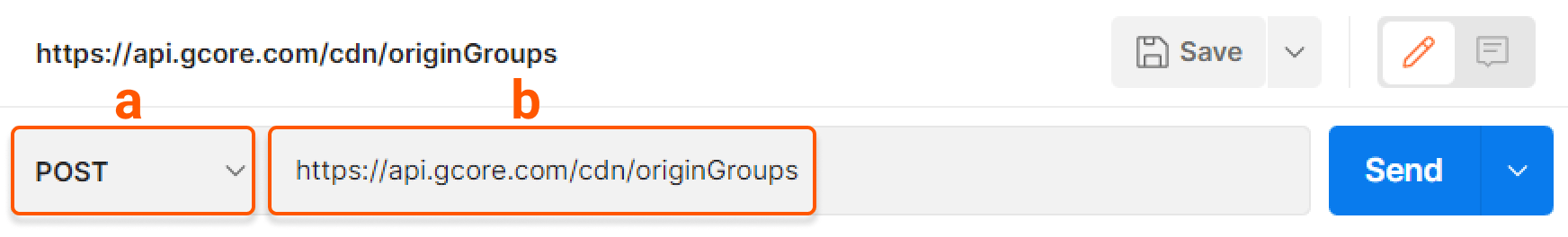 API URL