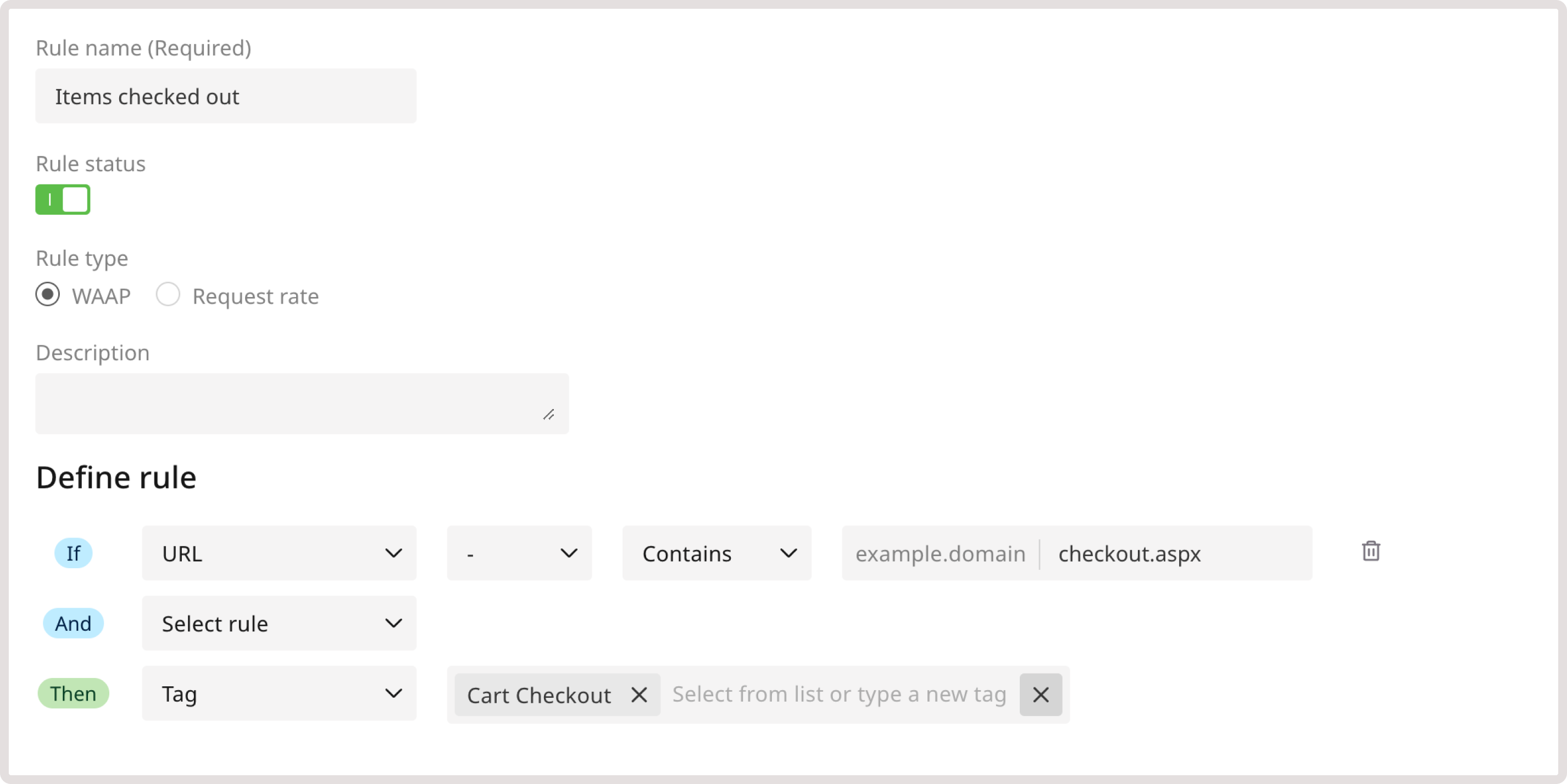 A custom rule to detect denial of inventory attacks