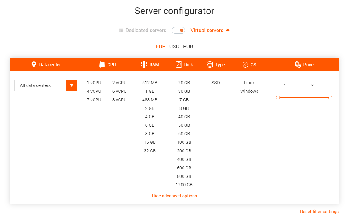 Server configurator