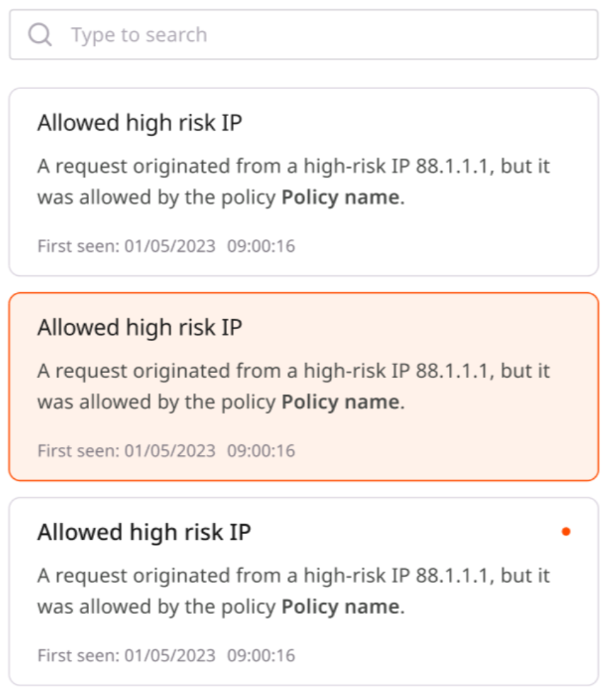 Select the security insight