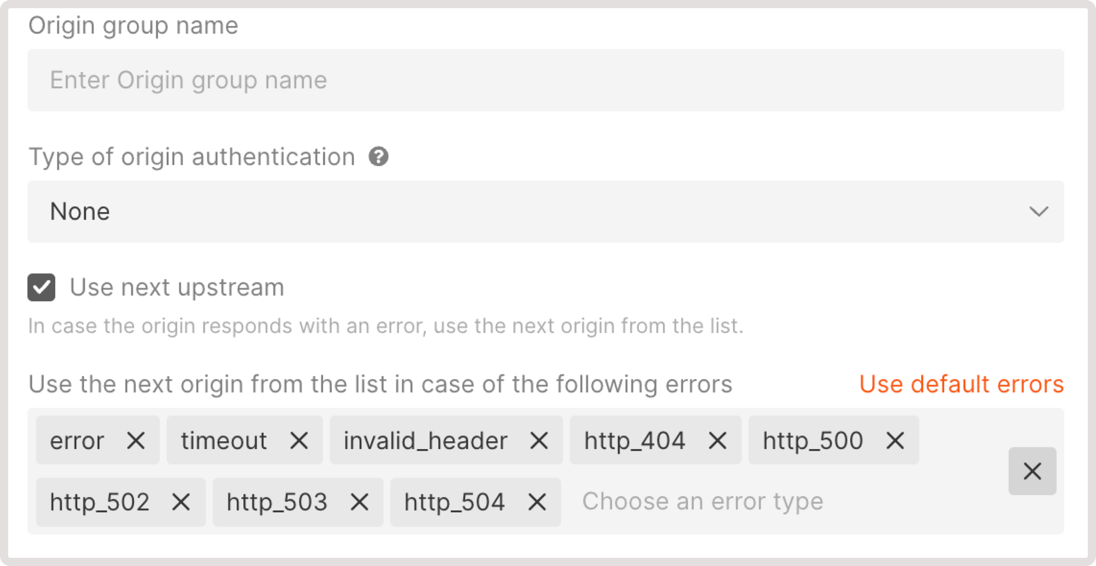 Amazon S3 authentication for a new origin
