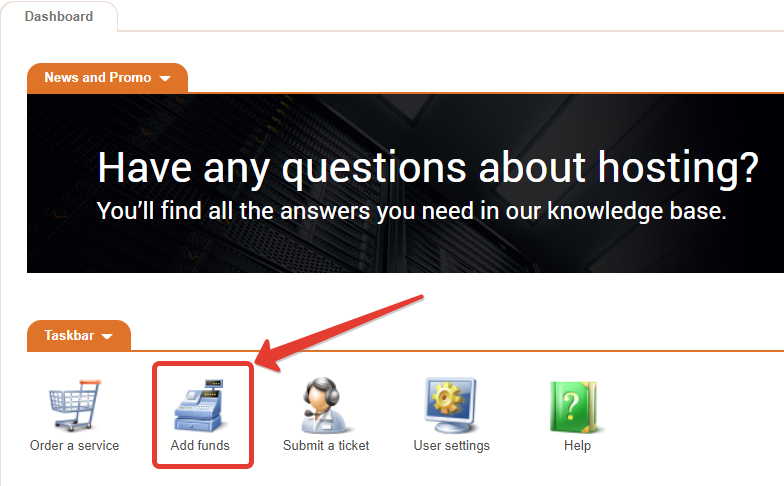 Recharge the balance