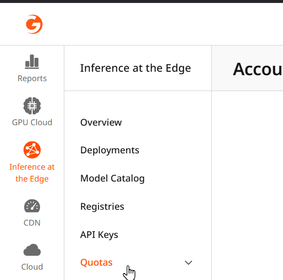 Request quota increase