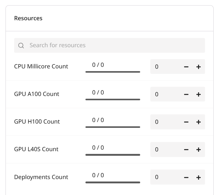 Request quota increase