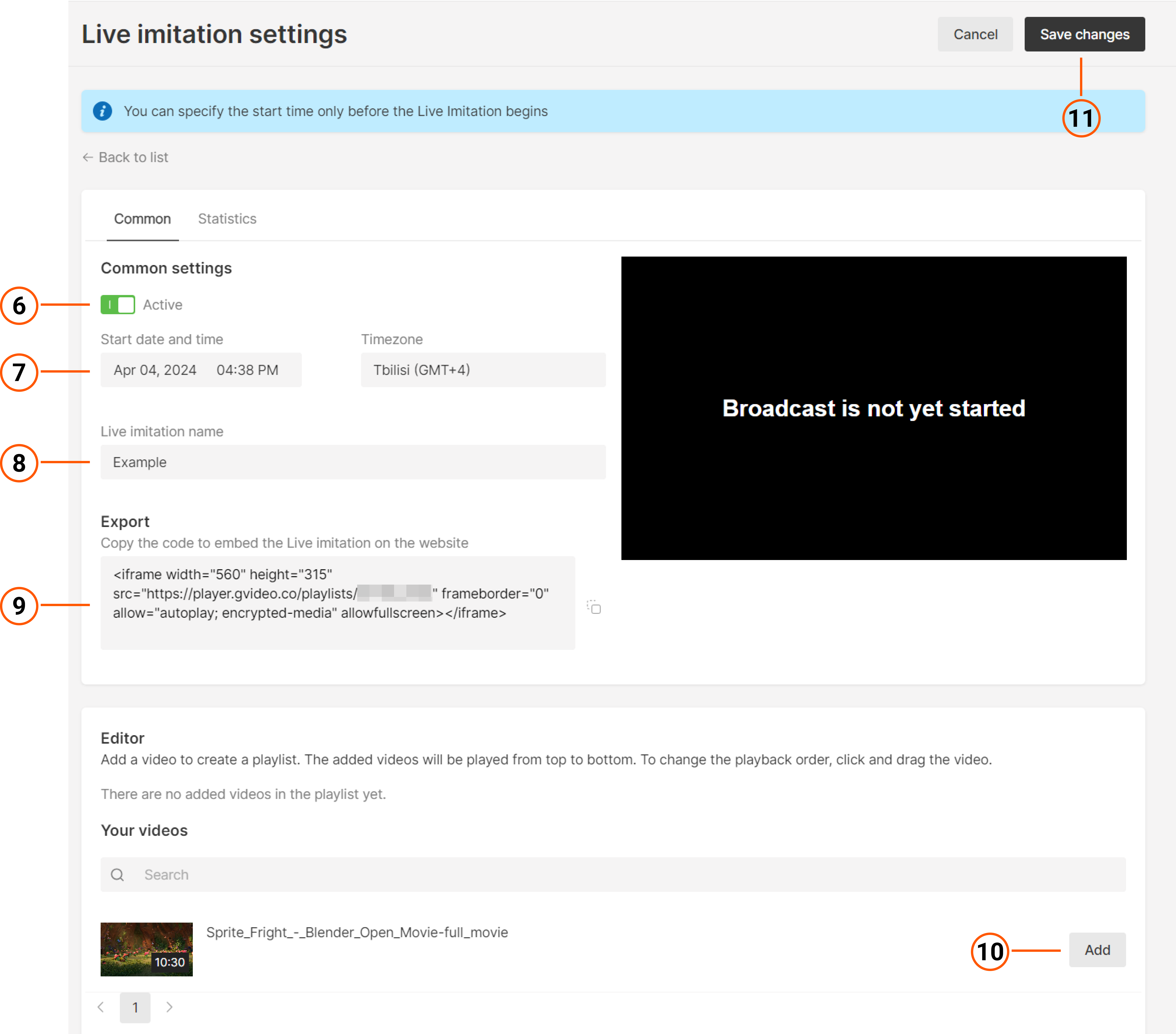 Congifure Live imitation