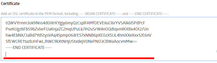 Can't attach a personal certificate to a resource