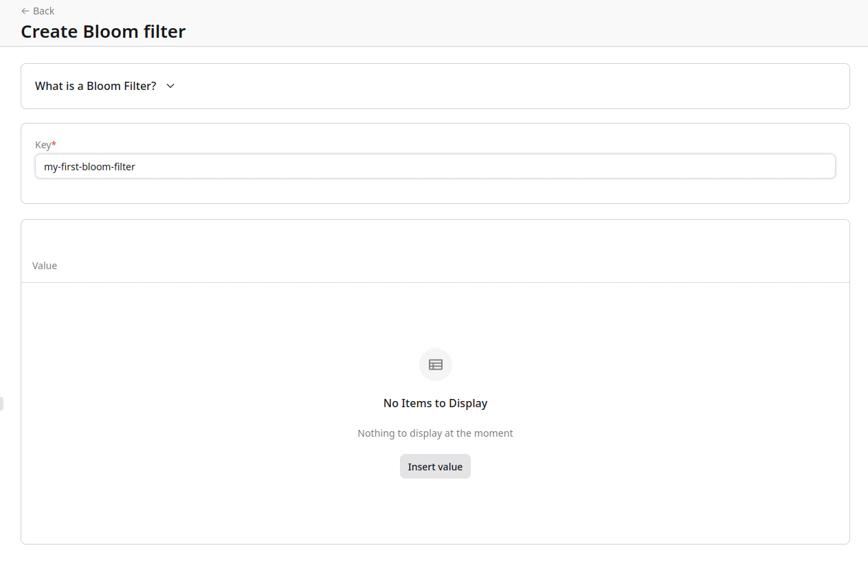 FastEdge Create Bloom
Filter