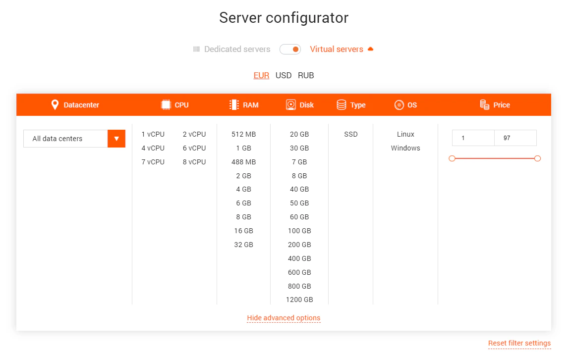 Server configurator