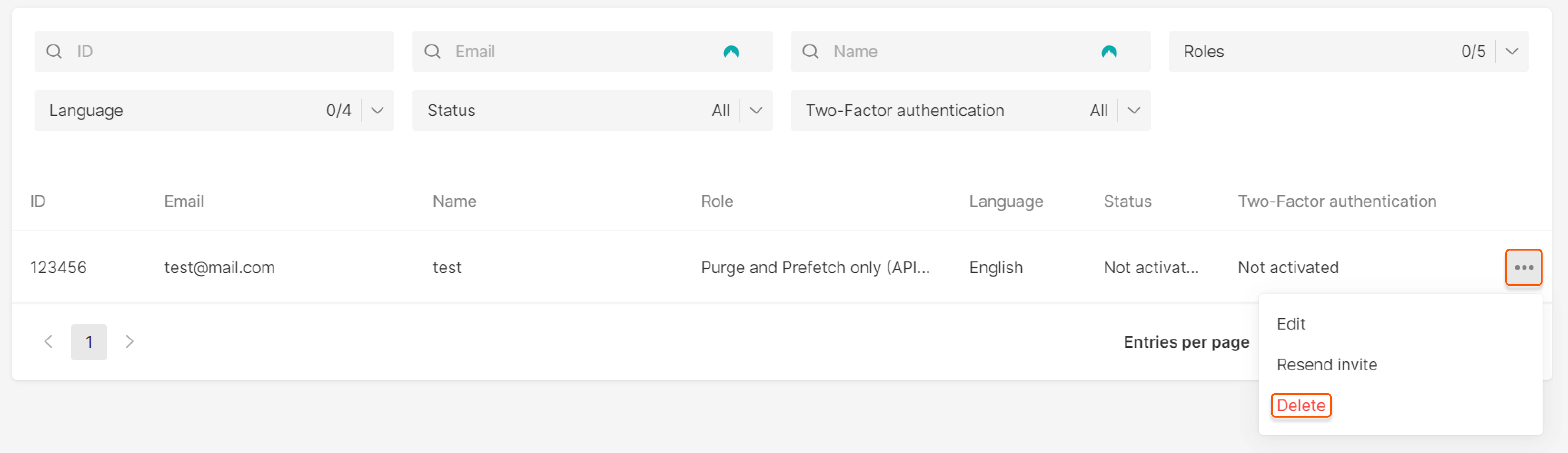 How to delete a user