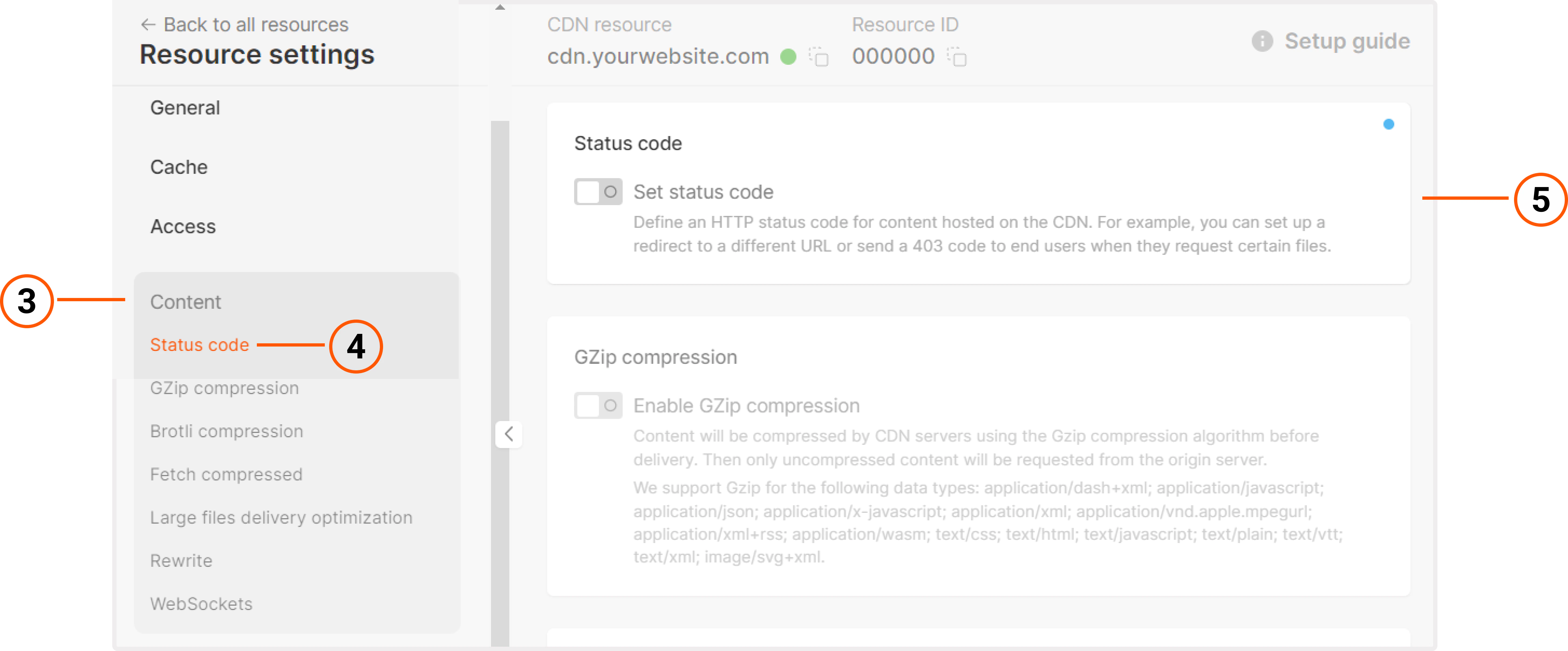 Enable the Set status code option