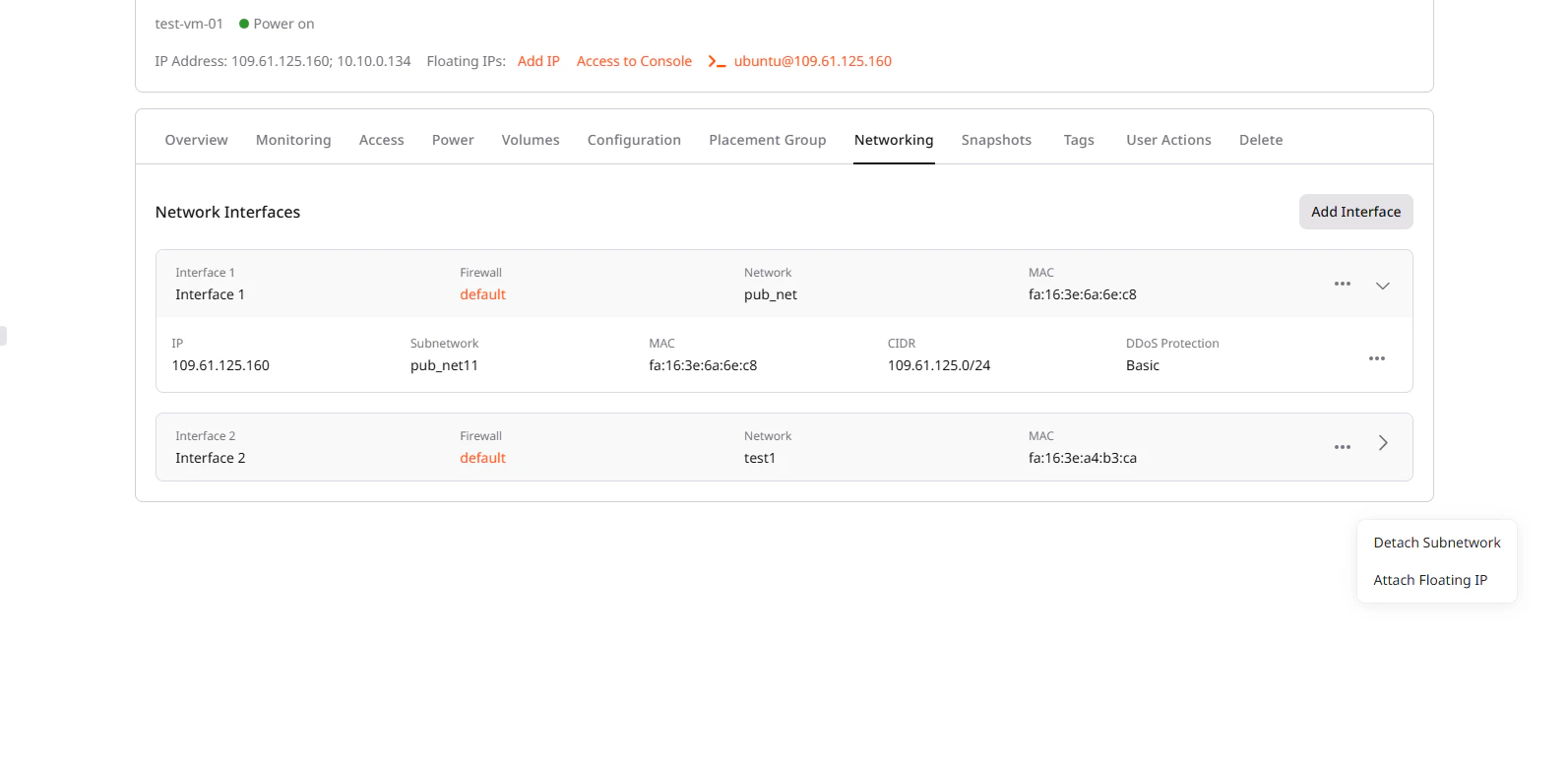 Detach from the Virtual Machine