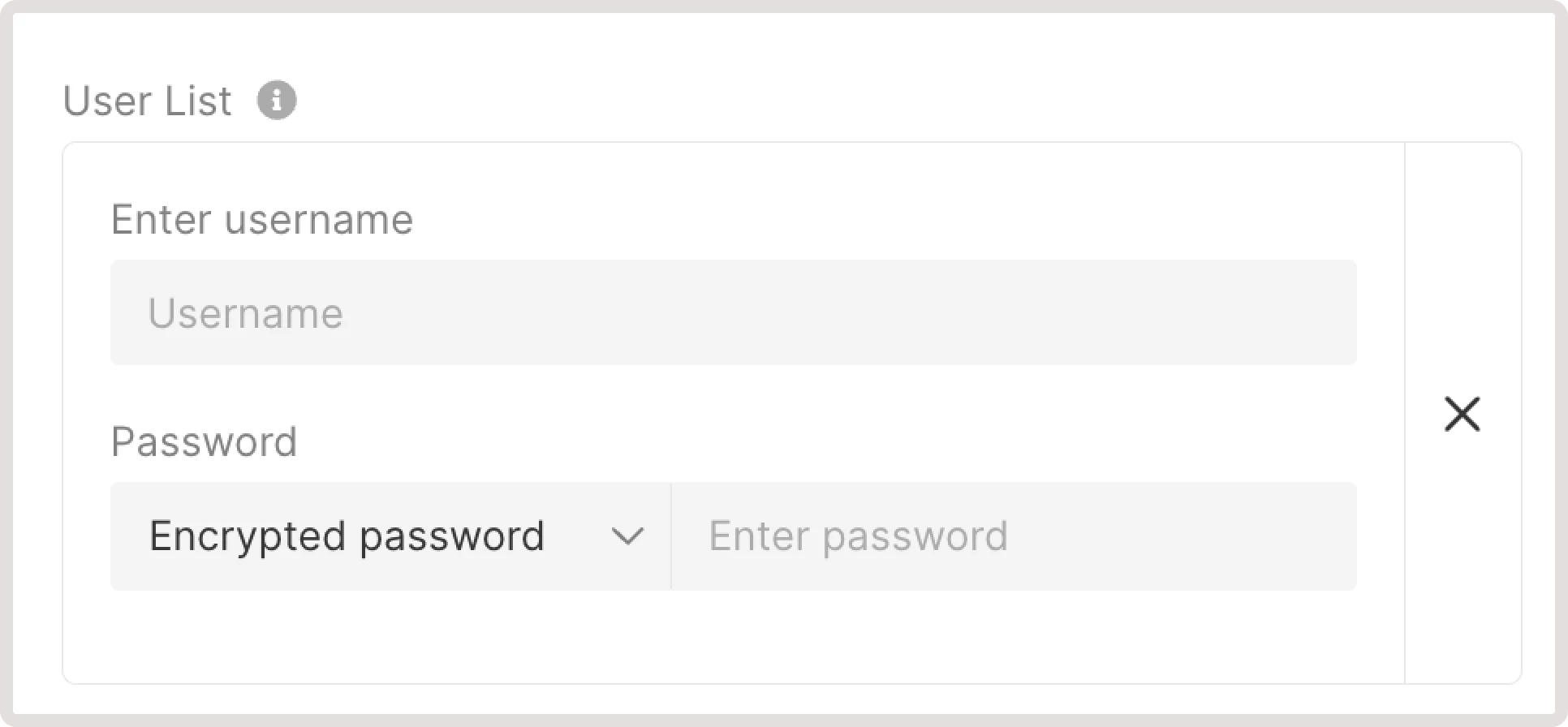 Encrypted password in listener settings