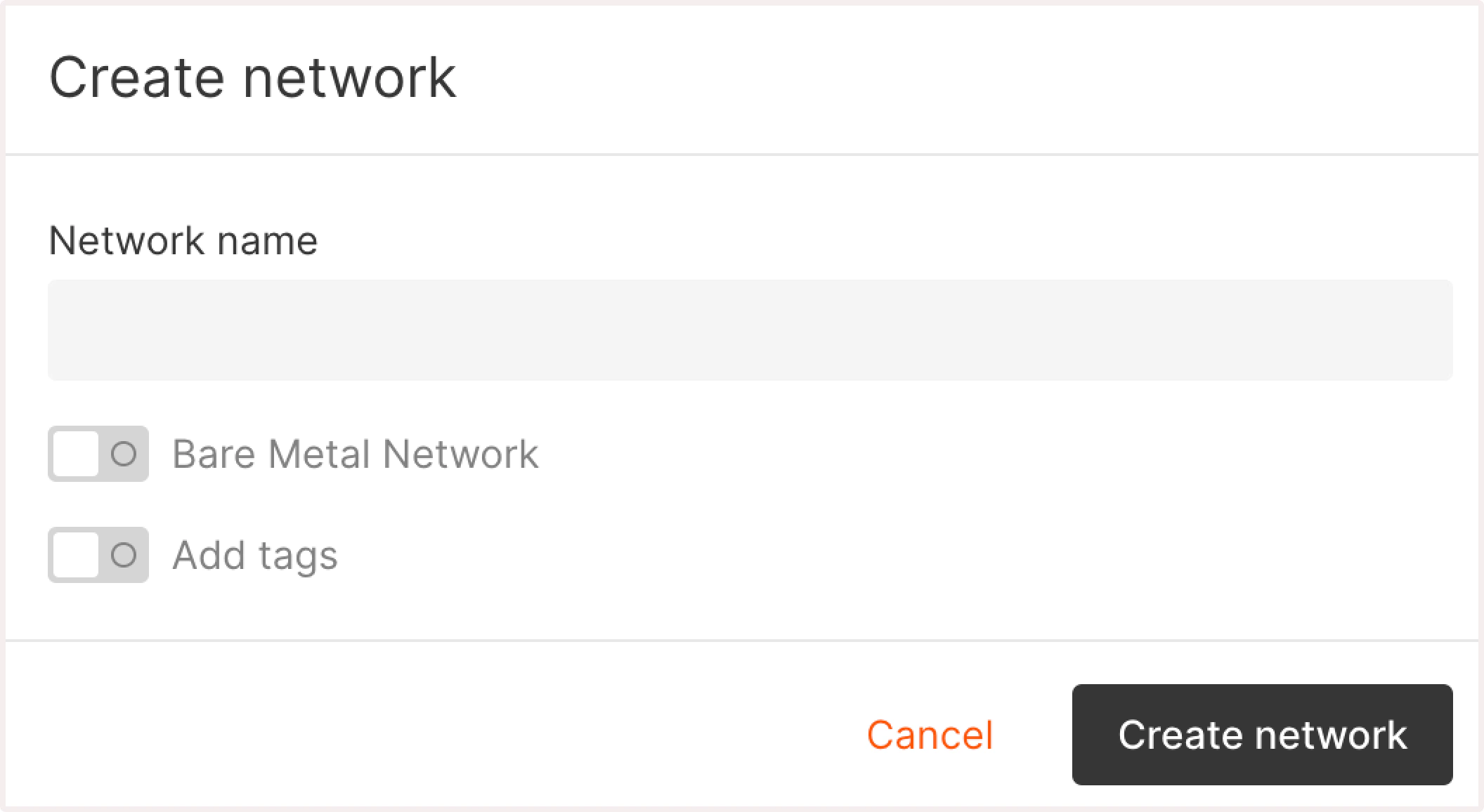 Add a new network