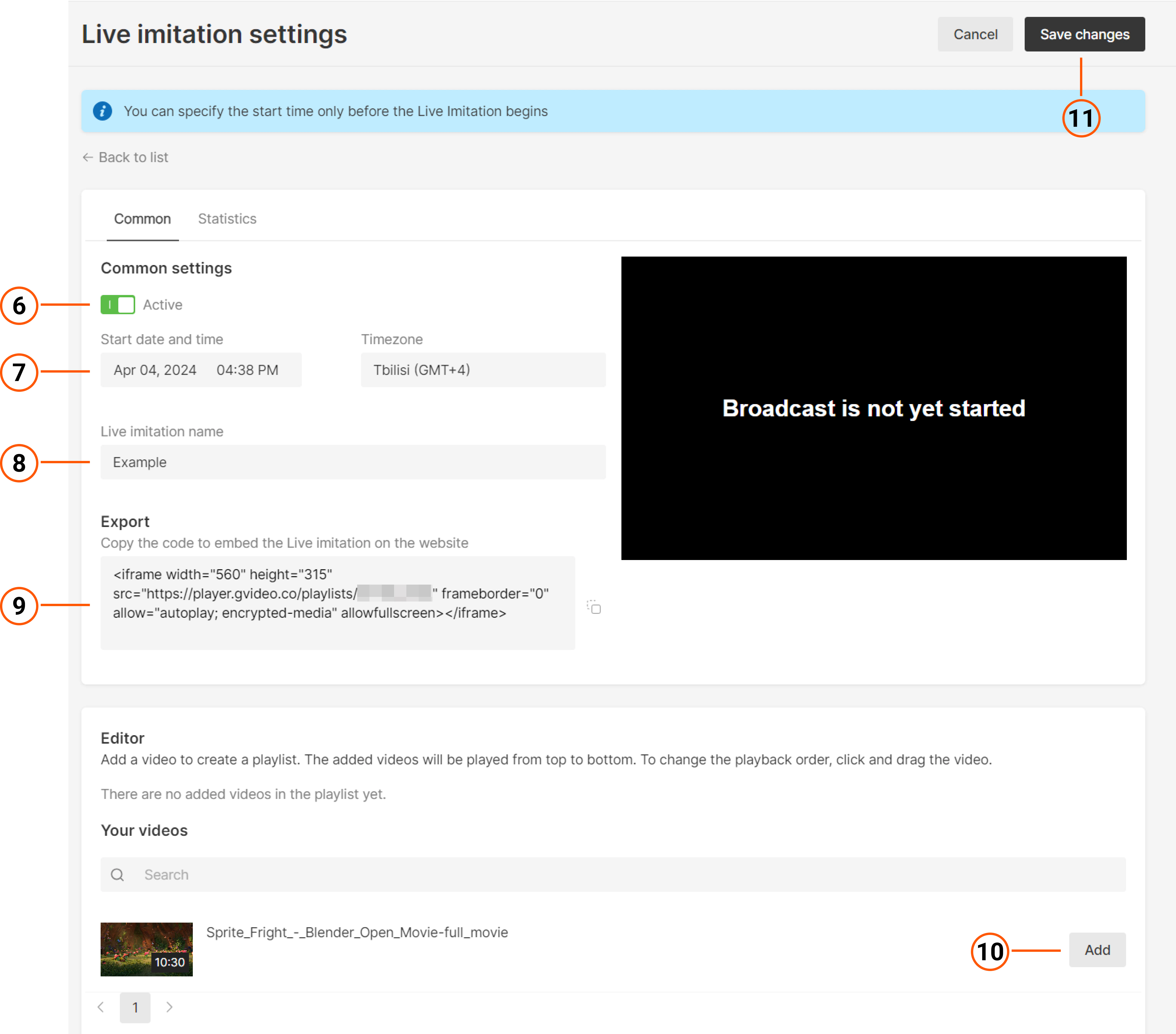 Congifure Live imitation