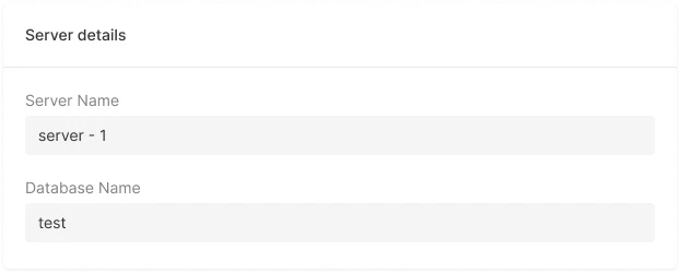 manage postgresql specify server details