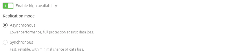 manage postgresql manage replication mode
