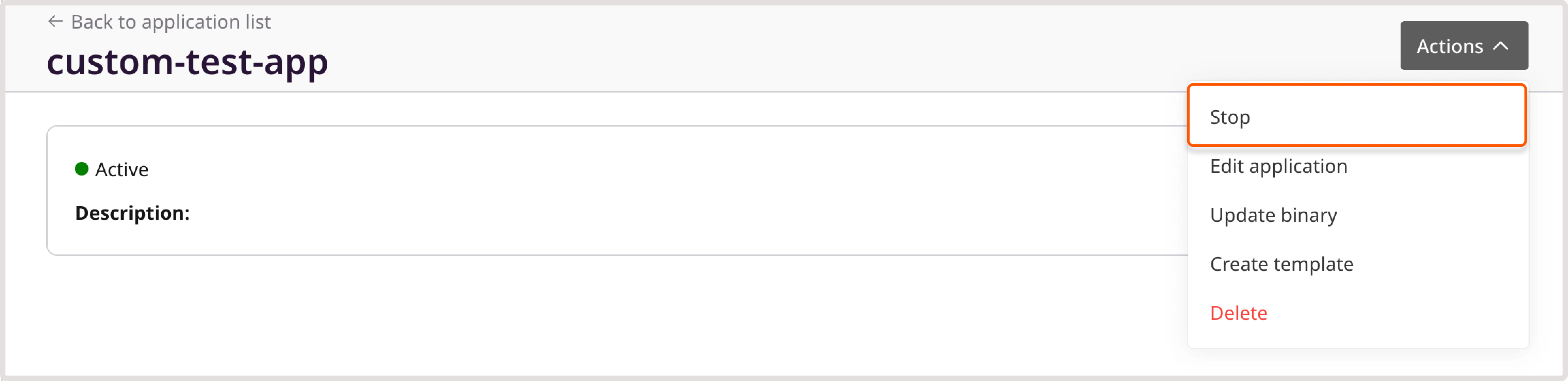 FastEdge applications page