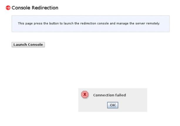 Connection failed Error