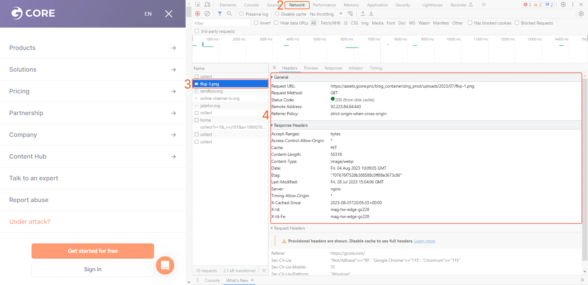 How to check an image's details for troubleshooting