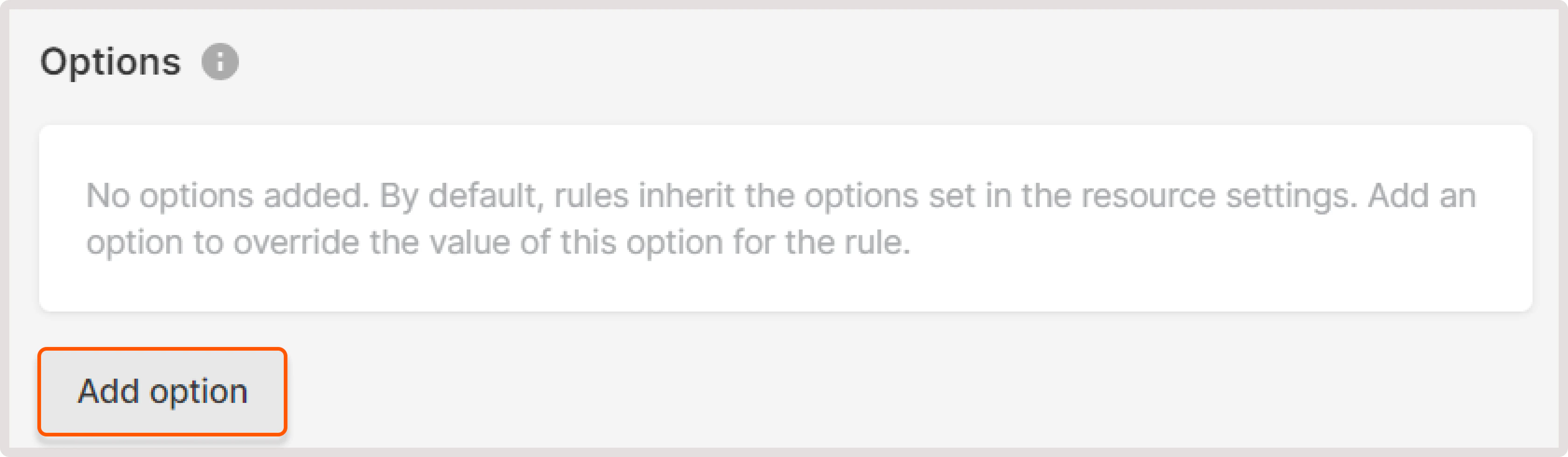Add an option in the rule to set a custom code for specific files