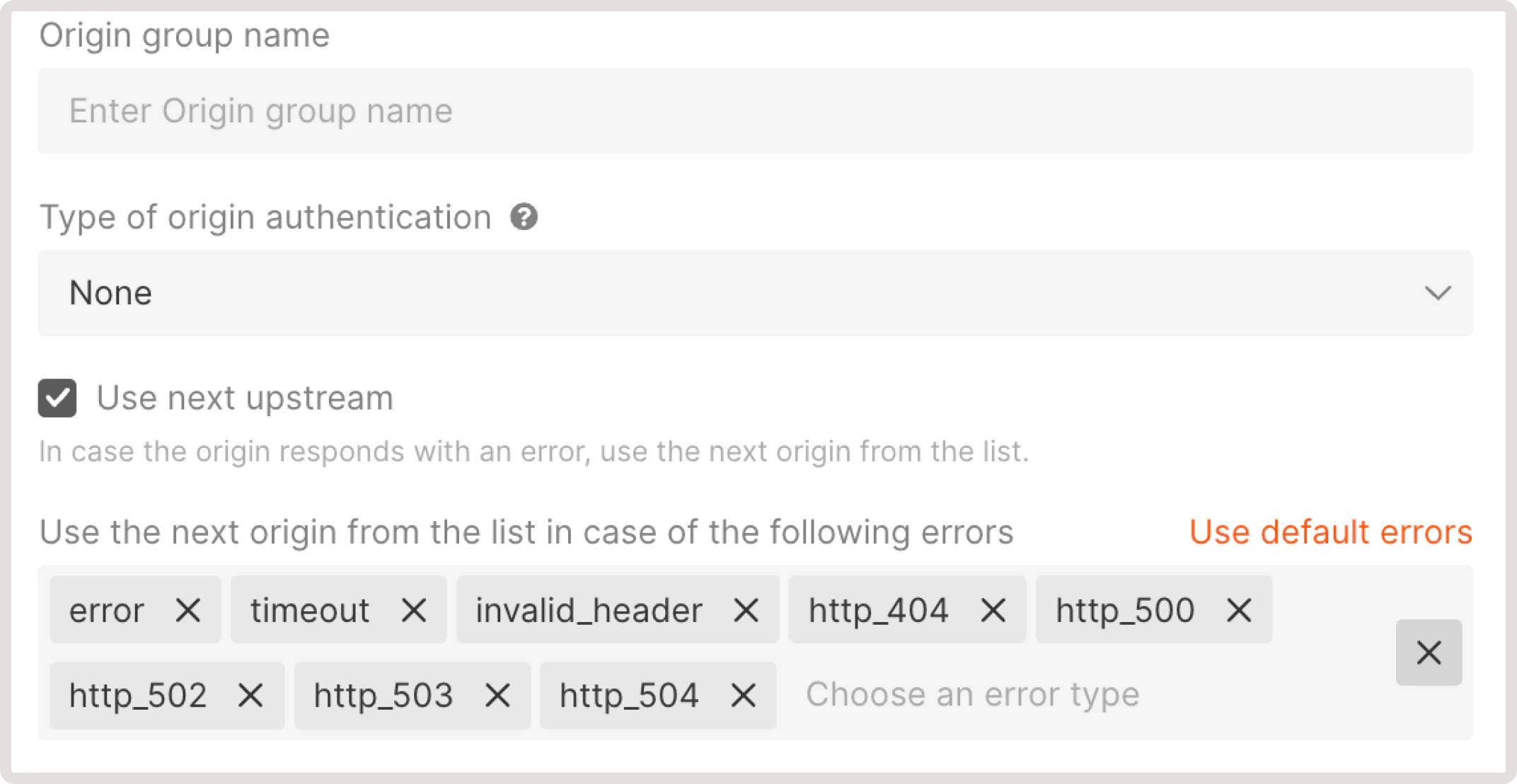 Amazon S3 authentication for a new origin