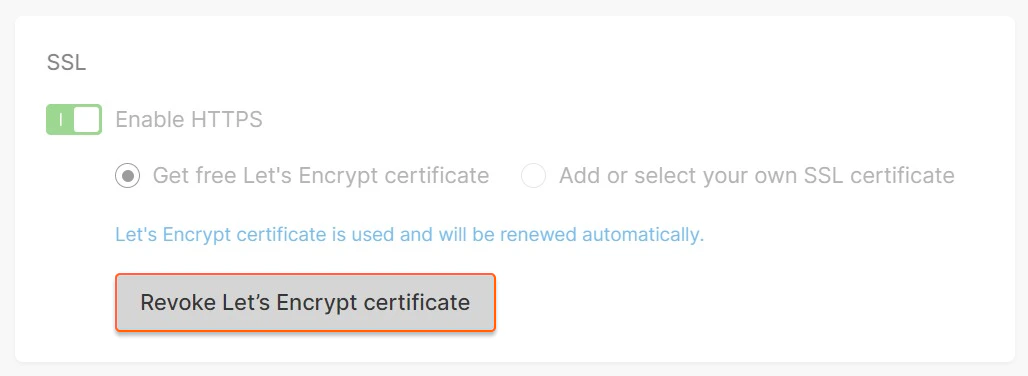 Revoke a Let's Encrypt certificate