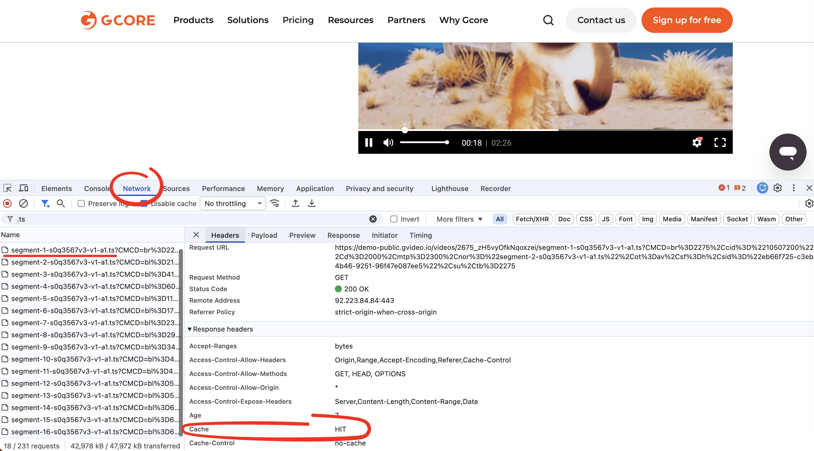 Cache: HIT/MISS response header