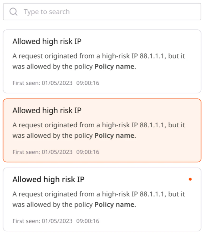 Select the security insight