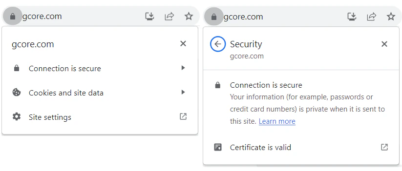 verify that the SSL certificate