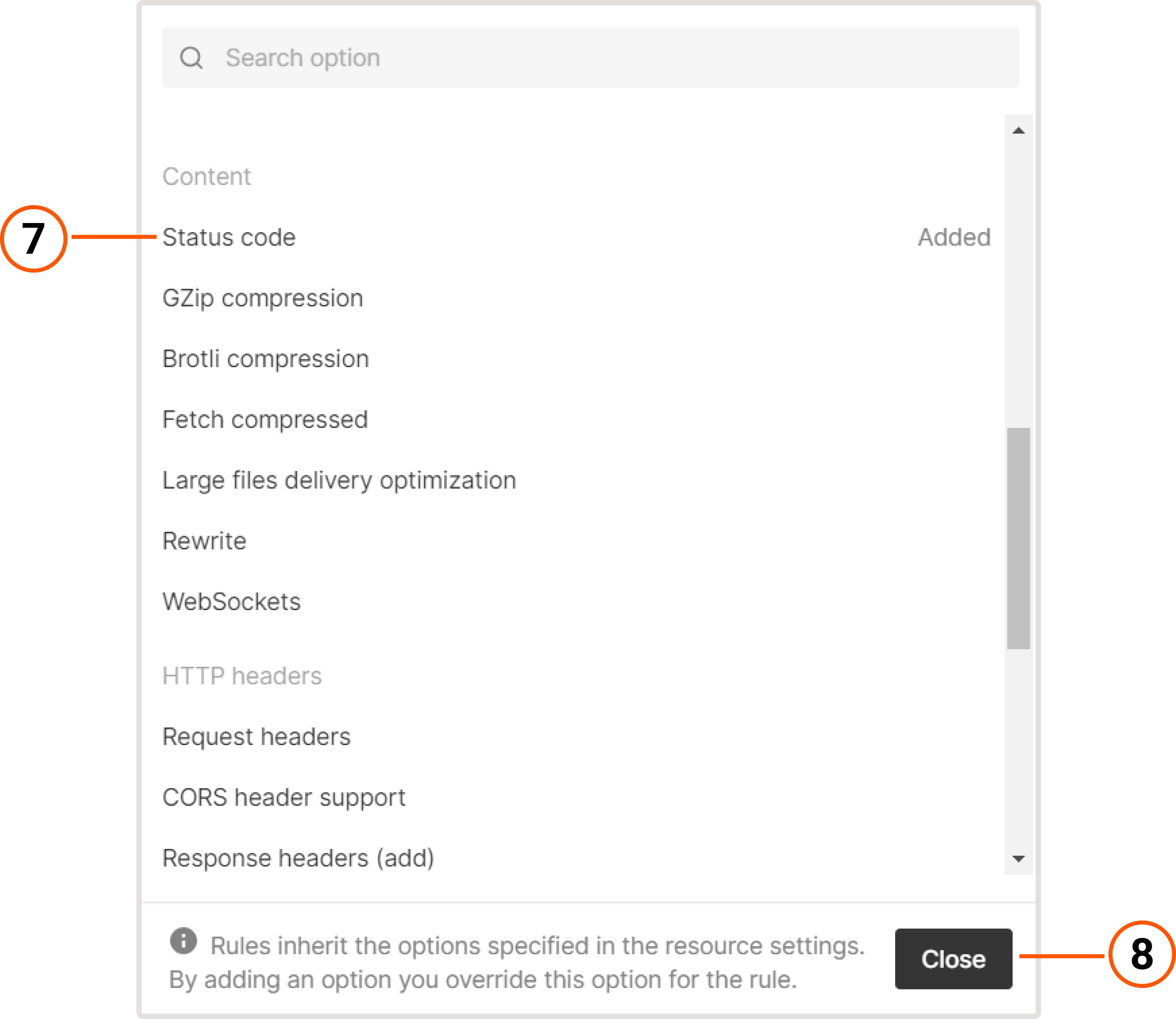 Apply the "Set custom code" option to the rule