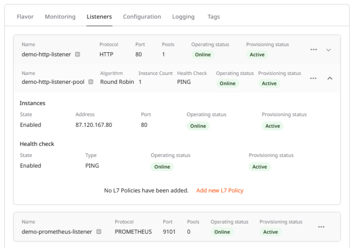Load Balancer Monitoring Status Pn Load Balancer Monitoring Status Pn