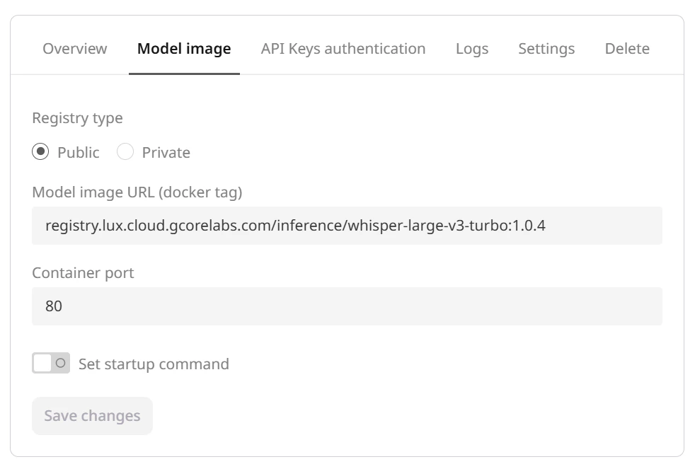 Manage AI model deployments