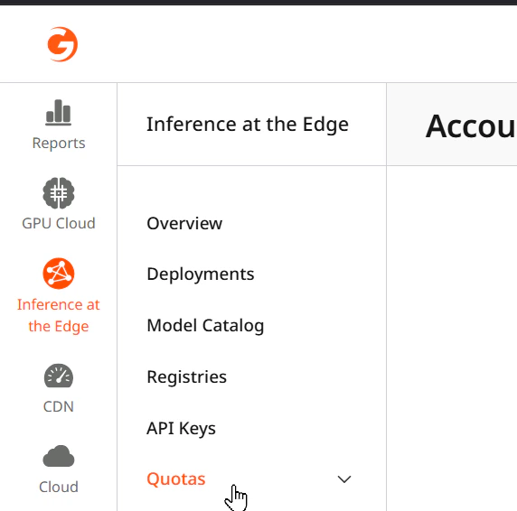 Request quota increase