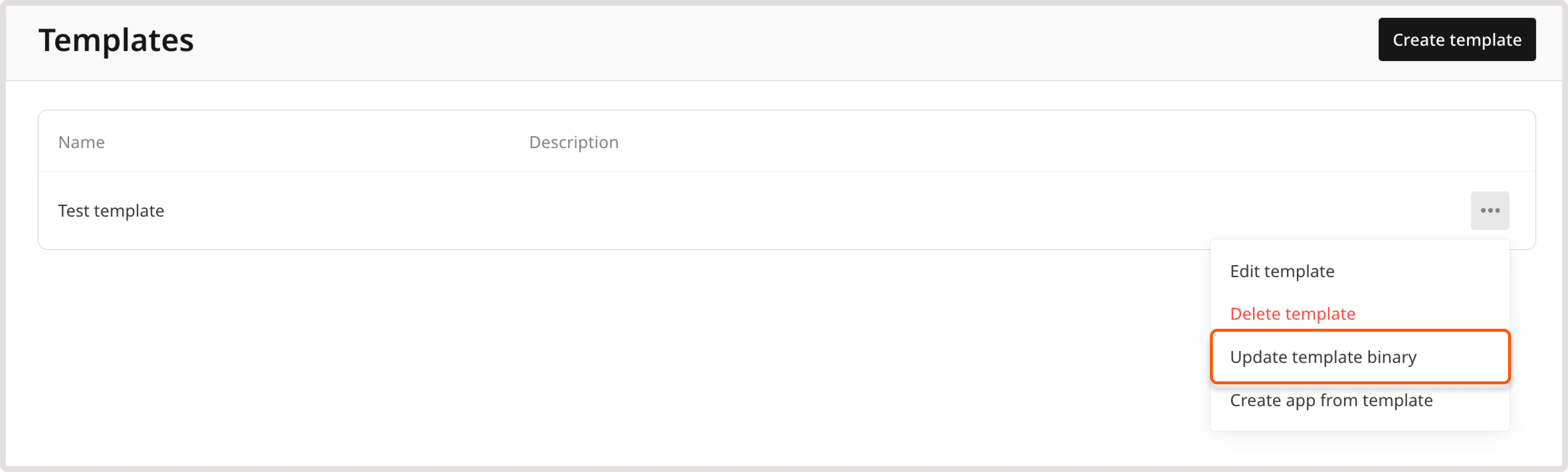 Update template
binary