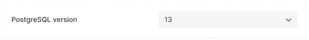 manage postgresql select version
