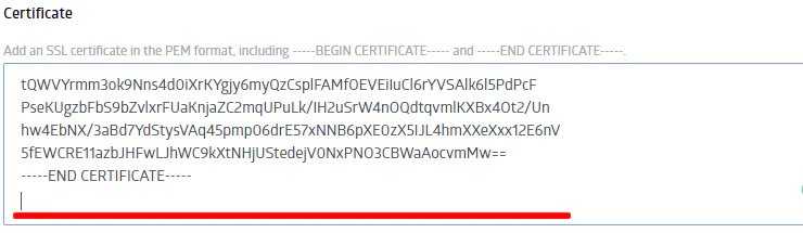Can't attach a personal certificate to a resource