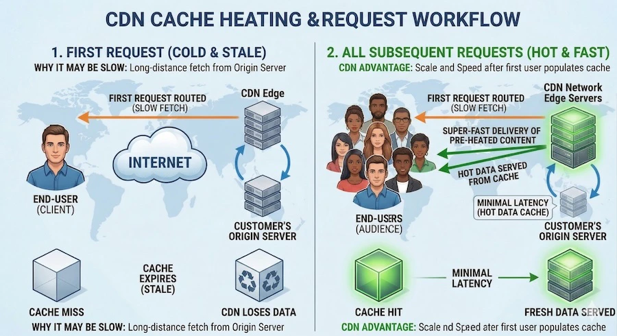 How CDN caching works
