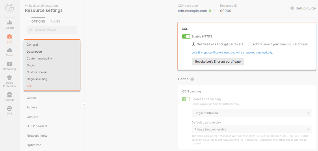 SSL configuration