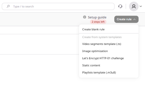 Create a rule manually