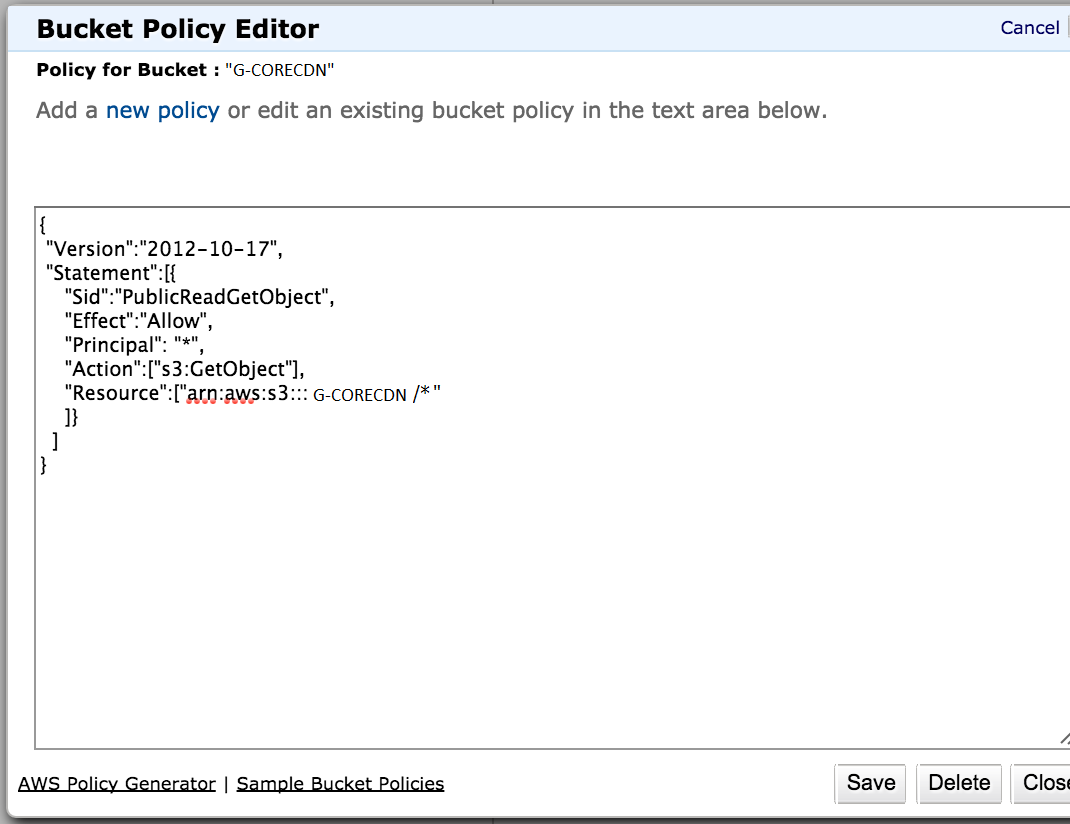 Permissions drop-down menu