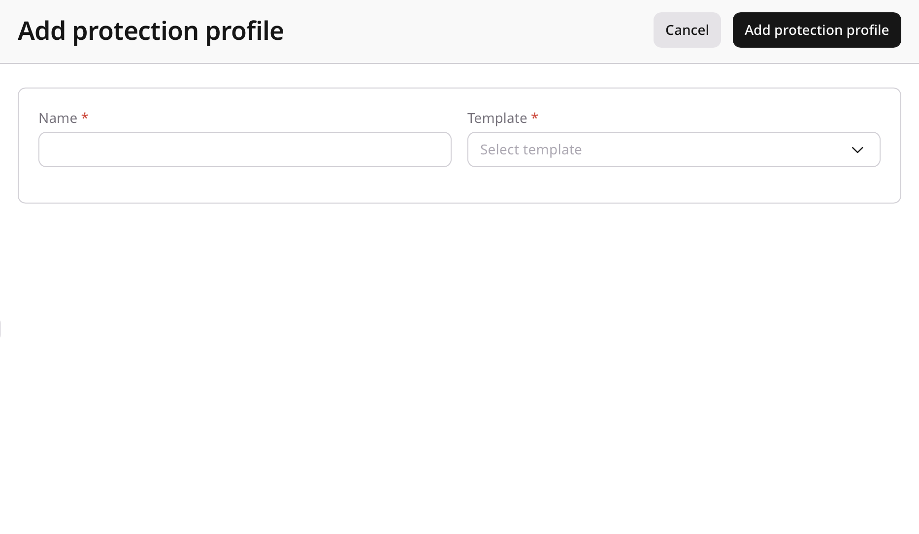 Protection profiles